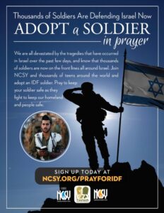 NCSY Adopt a Soldier Initiative